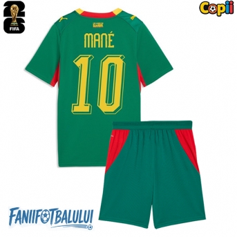 Senegal Sadio Mane #10 Echipament de Fotbal Replică Mondial 2026 Copii Deplasare (+ Șorturi)